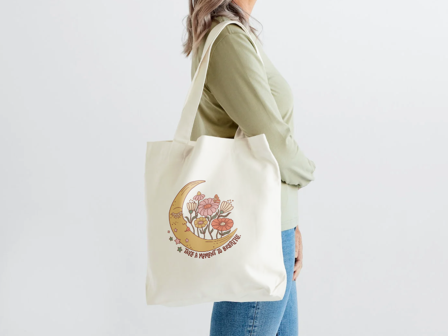 Take a Moment To Breathe Tote Bag
