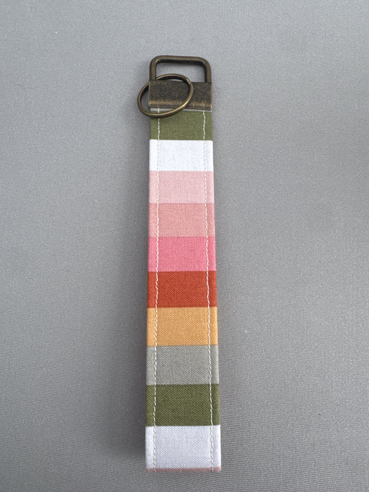 Striped Wristlet